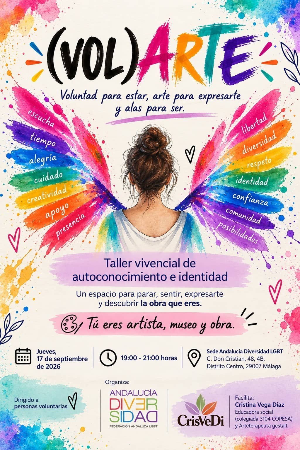 Málaga – Experiential Workshop «(VOL)ARTE»: Self-knowledge and identity for volunteers