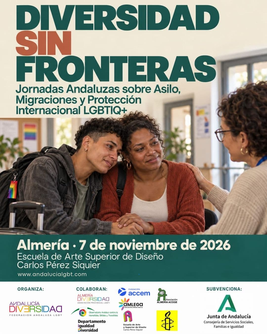 Almería – Diversidad Sin Fronteras: Jornadas Andaluzas sobre Asilo, Migraciones y Protección Internacional LGBTIQ+