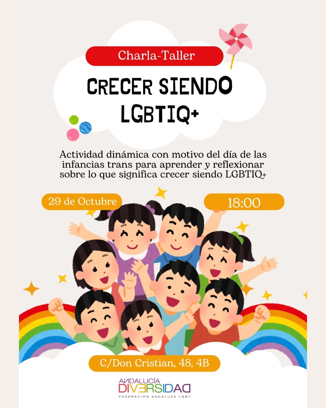 Málaga – Charla-Taller: Crecer siendo LGBTIQ+